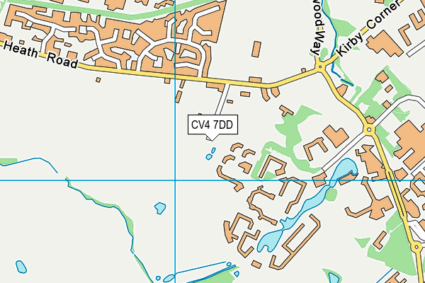 CV4 7DD map - OS VectorMap District (Ordnance Survey)