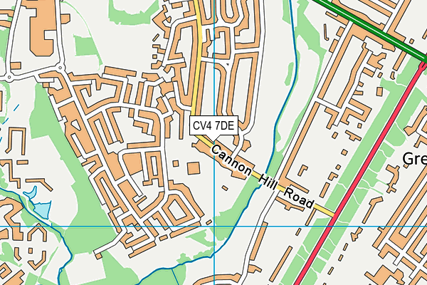 CV4 7DE map - OS VectorMap District (Ordnance Survey)