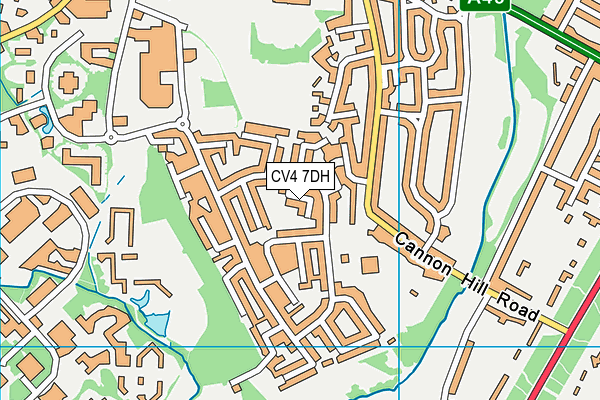 CV4 7DH map - OS VectorMap District (Ordnance Survey)