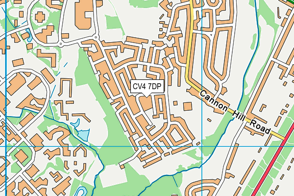 CV4 7DP map - OS VectorMap District (Ordnance Survey)