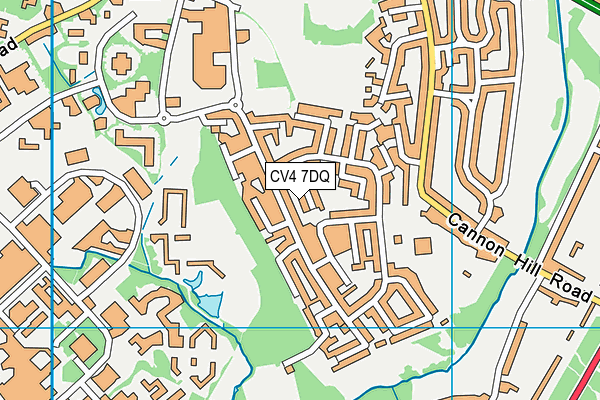 CV4 7DQ map - OS VectorMap District (Ordnance Survey)