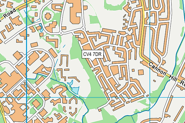 CV4 7DR map - OS VectorMap District (Ordnance Survey)