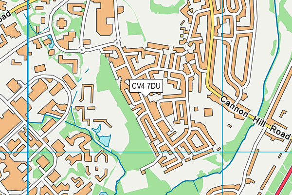 CV4 7DU map - OS VectorMap District (Ordnance Survey)