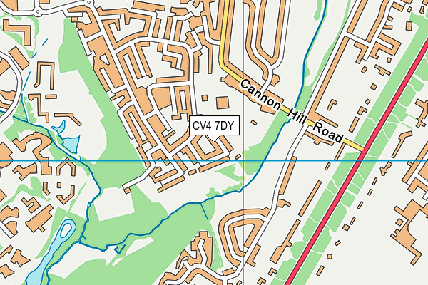 CV4 7DY map - OS VectorMap District (Ordnance Survey)