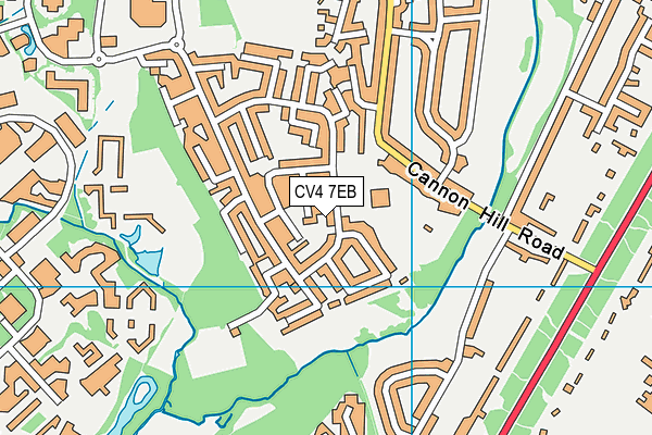 CV4 7EB map - OS VectorMap District (Ordnance Survey)