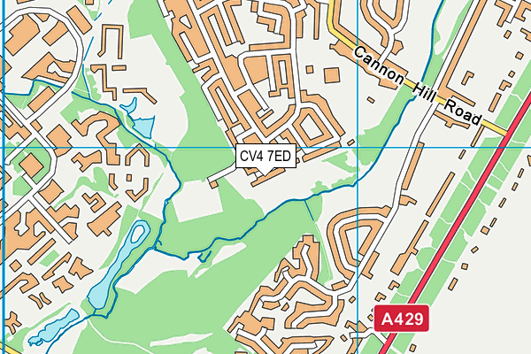 CV4 7ED map - OS VectorMap District (Ordnance Survey)