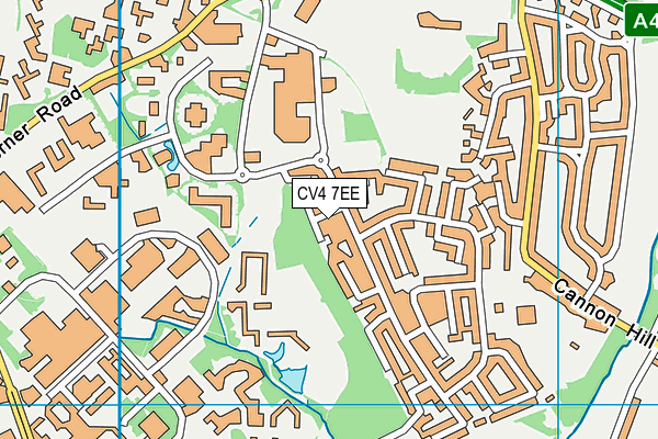 CV4 7EE map - OS VectorMap District (Ordnance Survey)