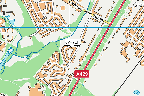 CV4 7EF map - OS VectorMap District (Ordnance Survey)