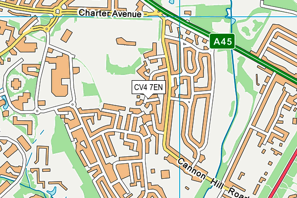 CV4 7EN map - OS VectorMap District (Ordnance Survey)