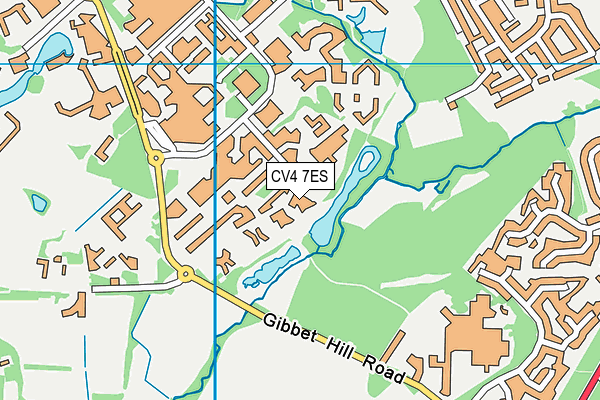 CV4 7ES map - OS VectorMap District (Ordnance Survey)