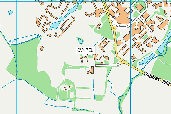 CV4 7EU map - OS VectorMap District (Ordnance Survey)