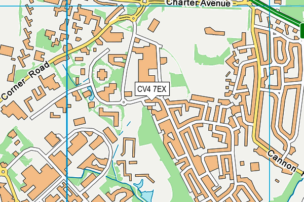 CV4 7EX map - OS VectorMap District (Ordnance Survey)