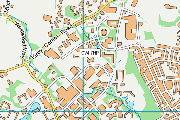 CV4 7HP map - OS VectorMap District (Ordnance Survey)