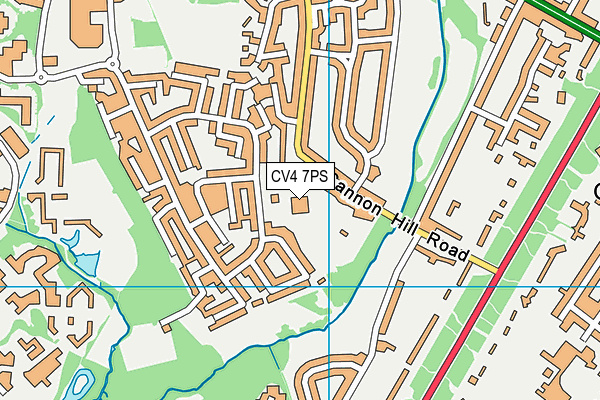 CV4 7PS map - OS VectorMap District (Ordnance Survey)