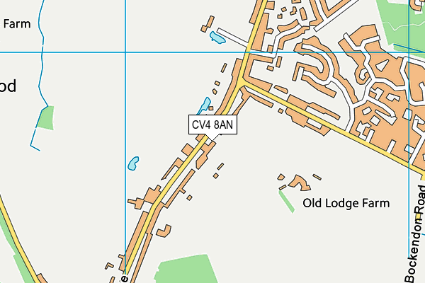 CV4 8AN map - OS VectorMap District (Ordnance Survey)