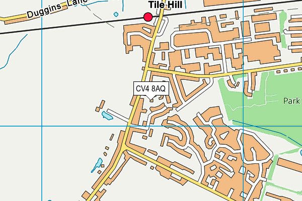 CV4 8AQ map - OS VectorMap District (Ordnance Survey)