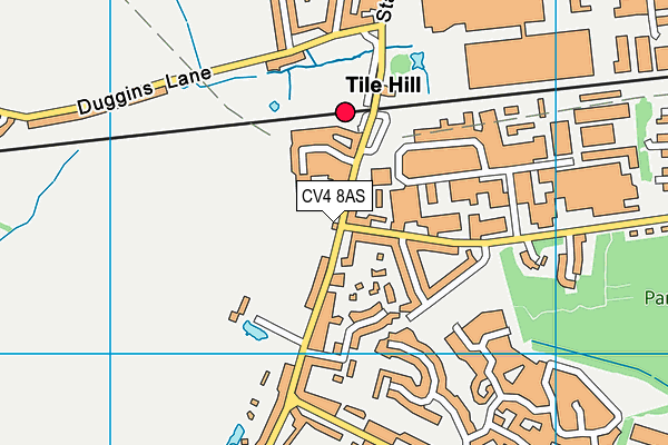 CV4 8AS map - OS VectorMap District (Ordnance Survey)