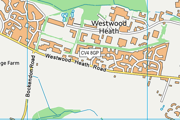 Coventry Sporting Football Club map (CV4 8GP) - OS VectorMap District (Ordnance Survey)