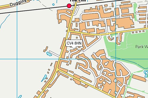 CV4 8HN map - OS VectorMap District (Ordnance Survey)