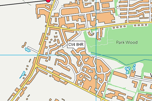 CV4 8HR map - OS VectorMap District (Ordnance Survey)