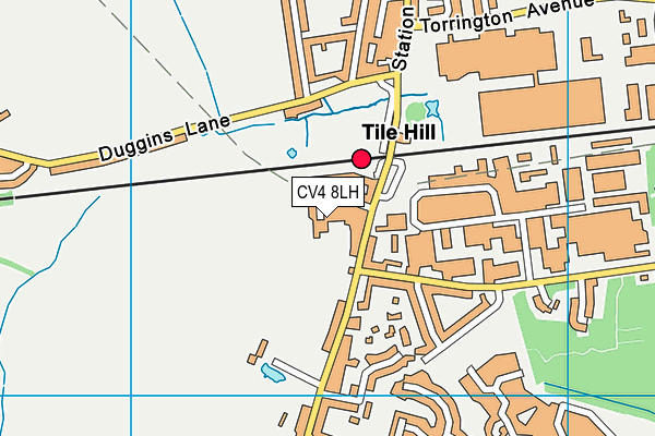 CV4 8LH map - OS VectorMap District (Ordnance Survey)