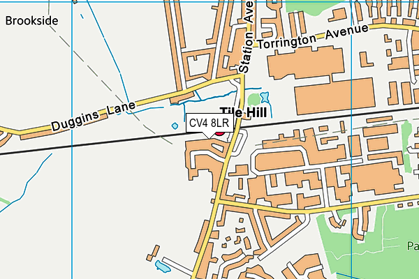 CV4 8LR map - OS VectorMap District (Ordnance Survey)
