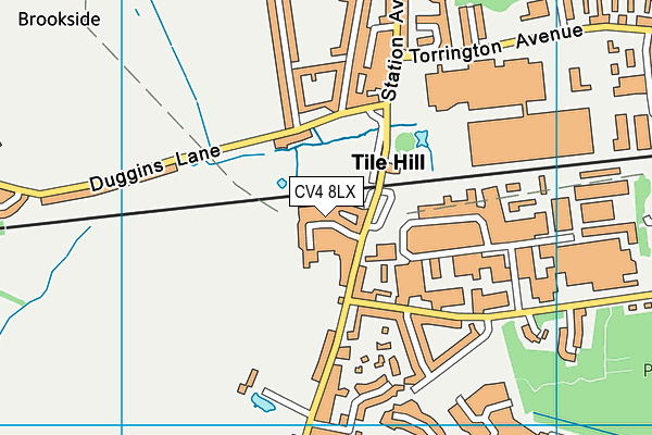 CV4 8LX map - OS VectorMap District (Ordnance Survey)