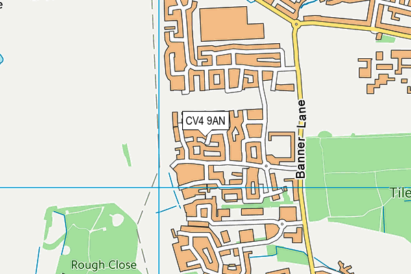 CV4 9AN map - OS VectorMap District (Ordnance Survey)
