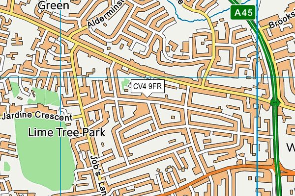 CV4 9FR map - OS VectorMap District (Ordnance Survey)