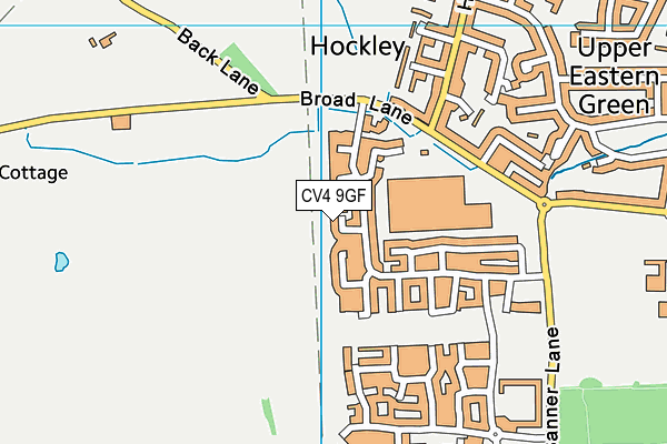 CV4 9GF map - OS VectorMap District (Ordnance Survey)