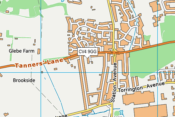 CV4 9GG map - OS VectorMap District (Ordnance Survey)