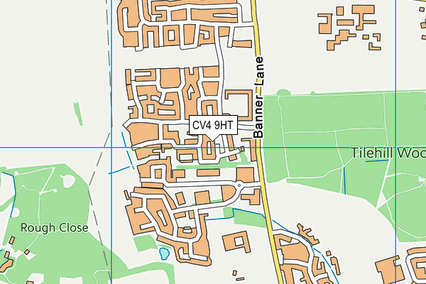 CV4 9HT map - OS VectorMap District (Ordnance Survey)
