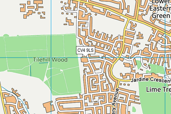 CV4 9LS map - OS VectorMap District (Ordnance Survey)