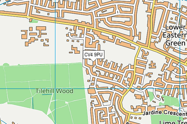 CV4 9PU map - OS VectorMap District (Ordnance Survey)