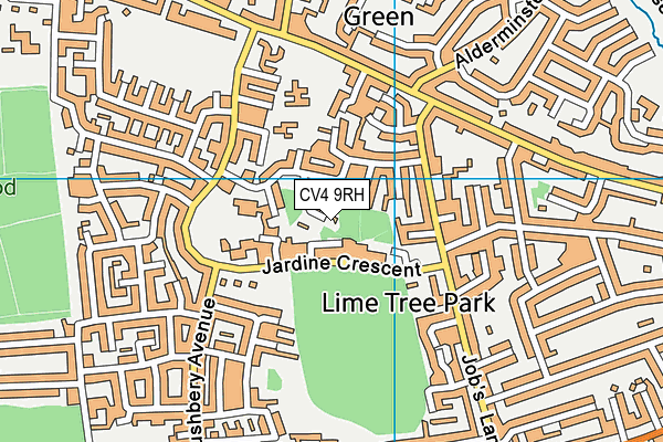 CV4 9RH map - OS VectorMap District (Ordnance Survey)