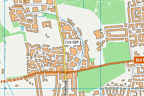 CV4 9SP map - OS VectorMap District (Ordnance Survey)