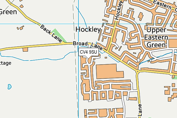 CV4 9SU map - OS VectorMap District (Ordnance Survey)