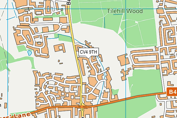 CV4 9TH map - OS VectorMap District (Ordnance Survey)