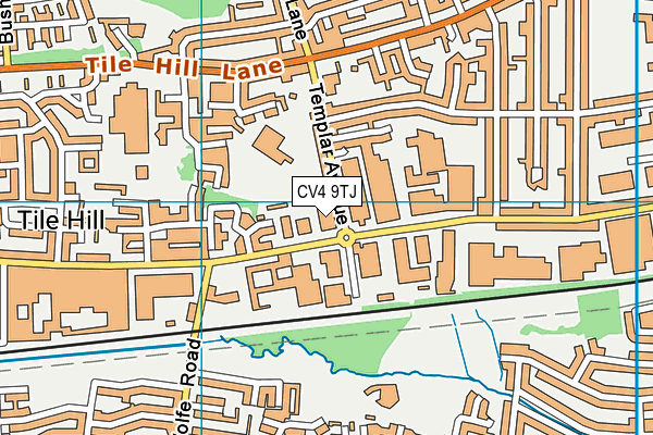 CV4 9TJ map - OS VectorMap District (Ordnance Survey)