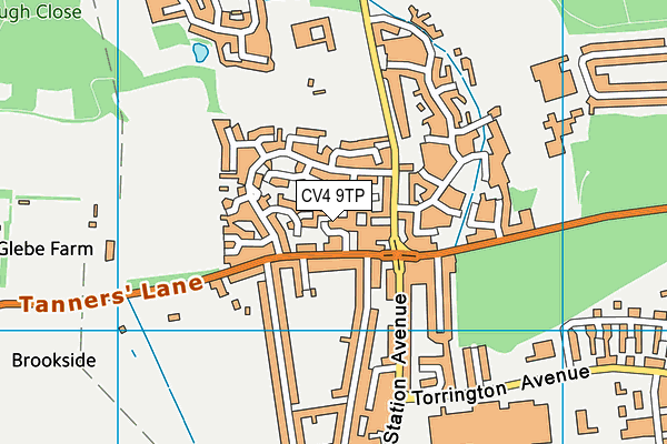 CV4 9TP map - OS VectorMap District (Ordnance Survey)