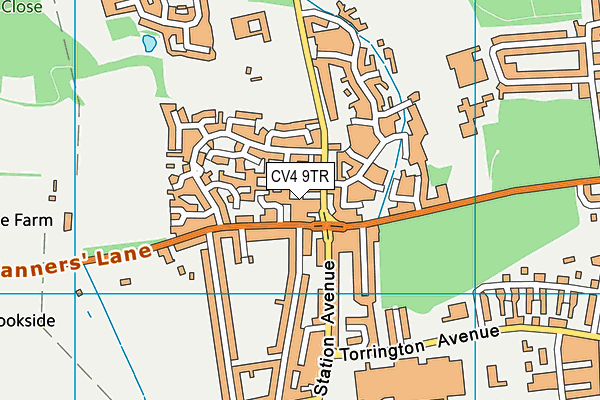 CV4 9TR map - OS VectorMap District (Ordnance Survey)