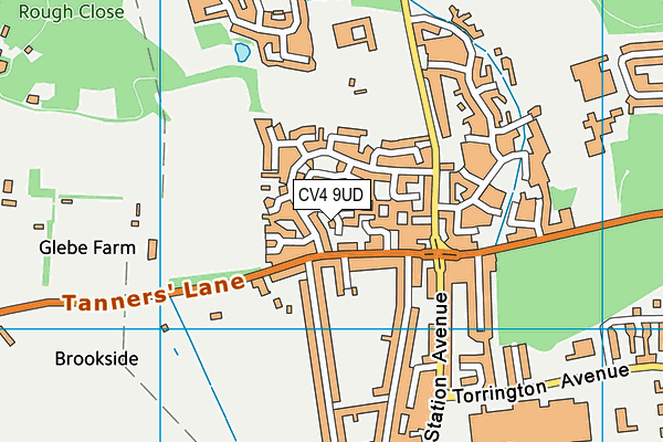 CV4 9UD map - OS VectorMap District (Ordnance Survey)