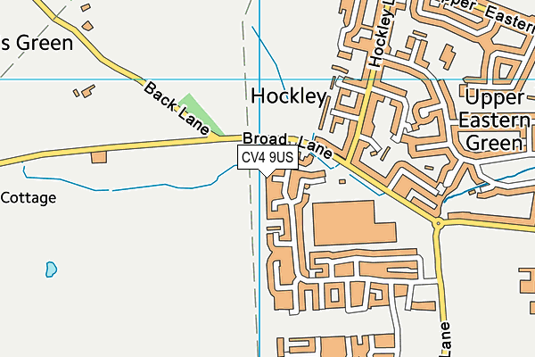 CV4 9US map - OS VectorMap District (Ordnance Survey)