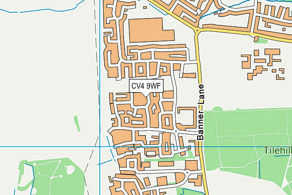 CV4 9WF map - OS VectorMap District (Ordnance Survey)