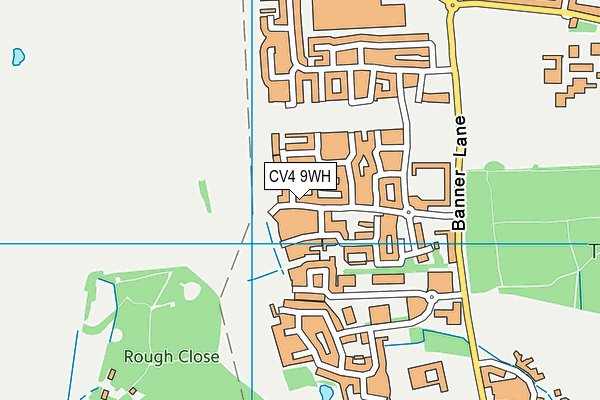 CV4 9WH map - OS VectorMap District (Ordnance Survey)