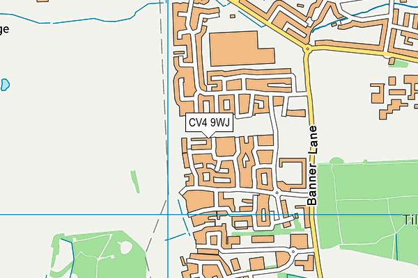 CV4 9WJ map - OS VectorMap District (Ordnance Survey)