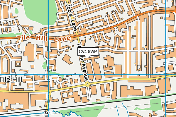 CV4 9WP map - OS VectorMap District (Ordnance Survey)