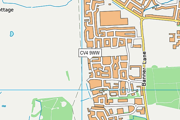 CV4 9WW map - OS VectorMap District (Ordnance Survey)