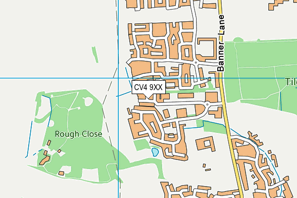 CV4 9XX map - OS VectorMap District (Ordnance Survey)