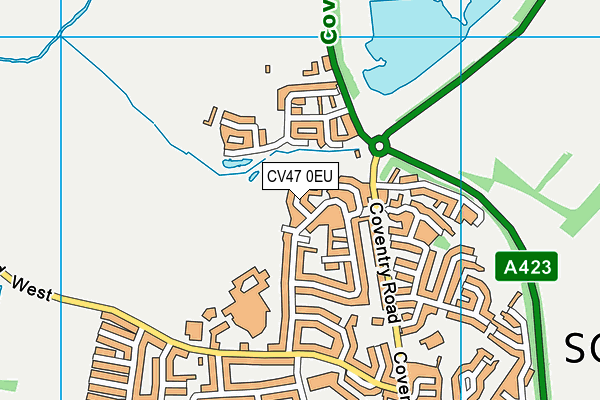 CV47 0EU map - OS VectorMap District (Ordnance Survey)